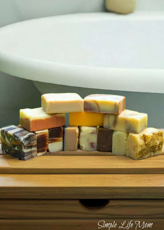 3lbs NATURAL SOAP BARS - 12 handmade soap bars, your choice, wedding favor, baby shower, stocking stuffers, organic, all natural skin care
