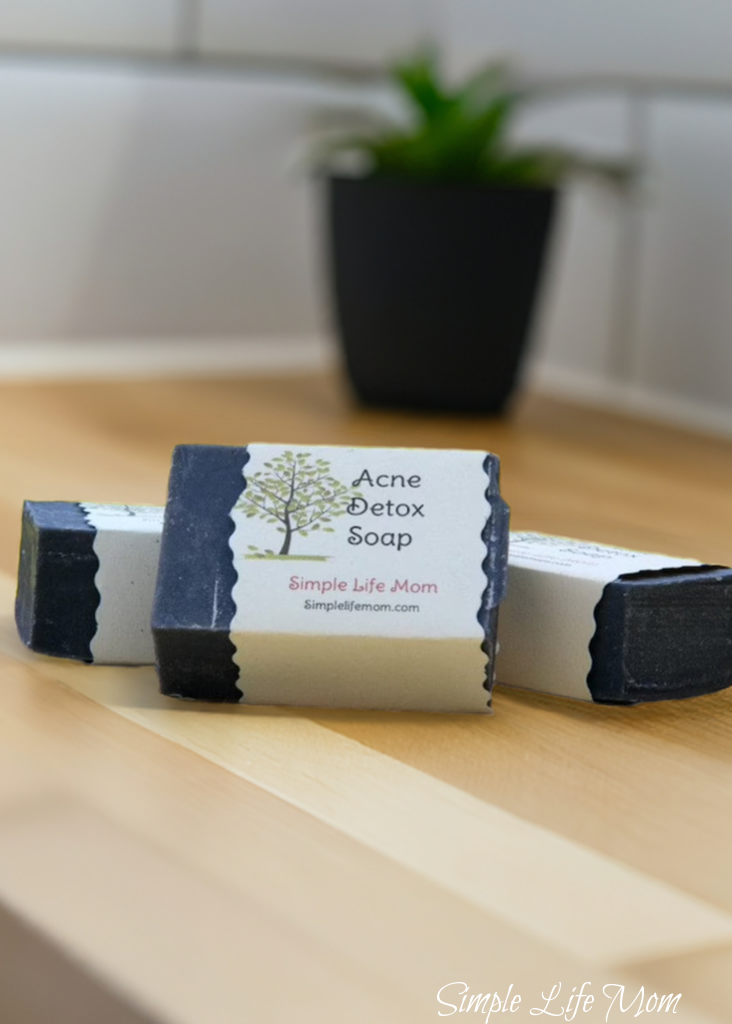 CHARCOAL TEA TREE SOAP -acne charcoal soap, black soap, deep cleanse, clear skin soap